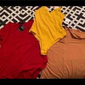 Women plus bodysuits